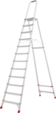 Aluminum professional stepladder with 350×260 mm platform NV3130 sku 3130112