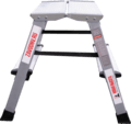 Aluminum double-sided stepladder with 350×260 mm platform NV2120 sku 2120202