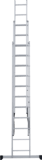 Three-section aluminum multipurpose ladder NV1230 sku 1230311