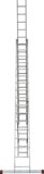 Three-section aluminum multipurpose ladder NV1230 sku 1230317