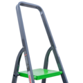 Steel stepladder with 130 mm aluminum steps NV2137