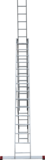 Three-section aluminum multipurpose ladder NV1230 sku 1230315