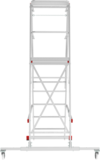 Industrial mobile folding stepladder with platform NV 5540 sku 5540106