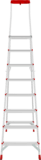 Aluminum professional stepladder with 350×260 mm platform and tool tray NV3135 sku 3135108