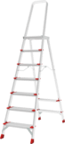 Aluminum industrial stepladder with 350×260 mm platform NV3137 sku 3137107