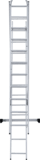 Three-section aluminum multipurpose ladder NV1230 sku 1230311