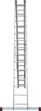 Three-section aluminum multipurpose ladder NV1230 sku 1230315