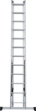 Three-section aluminum multipurpose ladder NV1230