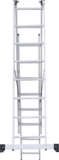 Three-section aluminum multipurpose ladder NV1230 sku 1230308