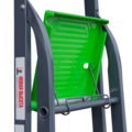 Steel stepladder with 130 mm aluminum steps NV2137