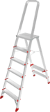 Aluminum professional stepladder with 350×260 mm platform NV3130
