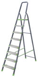 Steel stepladder with 130 mm aluminum steps NV2137 sku 2137108