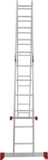 Multipurpose aluminum hinged rung ladder 340 mm width NV2320 sku 2320256
