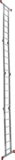 Multipurpose aluminum hinged rung ladder 340 mm width NV2320 sku 2320256
