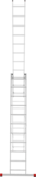 Three-section aluminum multipurpose ladder NV2230 sku 2230311
