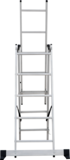 Three-section aluminum multipurpose ladder NV1230 sku 1230305