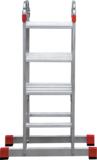 Multipurpose aluminum professional hinged rung ladder 400 mm width NV3320
