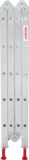 Multipurpose aluminum hinged rung ladder 340 mm width NV2320