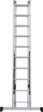 Three-section aluminum multipurpose ladder NV1230 sku 1230310
