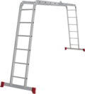 Multipurpose aluminum hinged rung ladder 340 mm width NV2320 sku 2320256