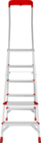 Aluminum professional stepladder with 350×260 mm platform and tool tray NV3135 sku 3135105