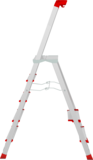 Aluminum professional stepladder with 350×260 mm platform and tool tray NV3135 sku 3135105