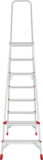 Aluminum professional stepladder with 350×260 mm platform NV3130 sku 3130107
