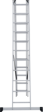 Three-section aluminum multipurpose ladder NV1230 sku 1230311