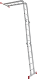 Multipurpose aluminum hinged rung ladder 340 mm width NV2320 sku 2320245