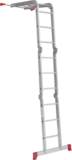Multipurpose aluminum hinged rung ladder 340 mm width NV2320 sku 2320403