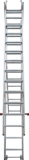 Three-section aluminum industrial multipurpose ladder NV5230 sku 5230313