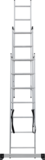 Three-section aluminum multipurpose ladder NV1230 sku 1230307
