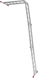 Multipurpose aluminum hinged rung ladder 340 mm width NV2320 sku 2320256