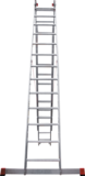 Three-section aluminum industrial multipurpose ladder NV5230 sku 5230313