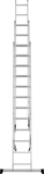 Three-section aluminum multipurpose ladder NV1230