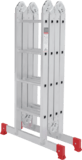 Multipurpose aluminum hinged rung ladder 340 mm width NV2320 sku 2320404