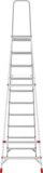 Aluminum professional stepladder with 350×260 mm platform NV3130 sku 3130110