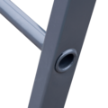 Steel stepladder with 130 mm aluminum steps NV2137