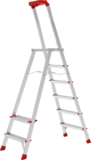 Aluminum professional stepladder with 350×260 mm platform and tool tray NV3135