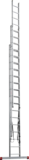 Three-section aluminum multipurpose ladder NV1230 sku 1230316