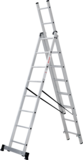 Three-section aluminum multipurpose ladder NV1230 sku 1230308
