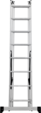 Three-section aluminum multipurpose ladder NV1230 sku 1230308