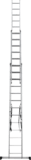 Three-section aluminum multipurpose ladder NV1230 sku 1230313