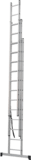 Three-section aluminum multipurpose ladder NV1230