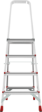 Aluminum professional stepladder with 350×260 mm platform NV3130 sku 3130104