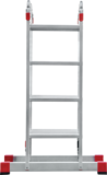 Multipurpose aluminum professional hinged rung ladder 400 mm width NV3320 sku 3320404