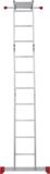 Multipurpose aluminum hinged rung ladder 340 mm width NV2320 sku 2320234