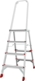 Aluminum professional stepladder with 350×260 mm platform NV3130 sku 3130104