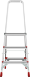 Aluminum professional stepladder with 350×260 mm platform NV3130 sku 3130103