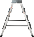 Aluminum double-sided stepladder with 350×260 mm platform NV2120 sku 2120204